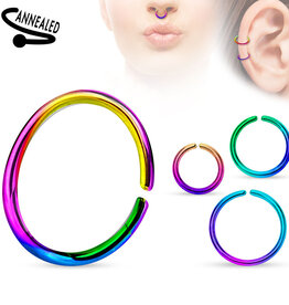 1mm Nasenring Regenbogen