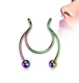 Fake Septum Piercing - 4 Farben zur Auswahl