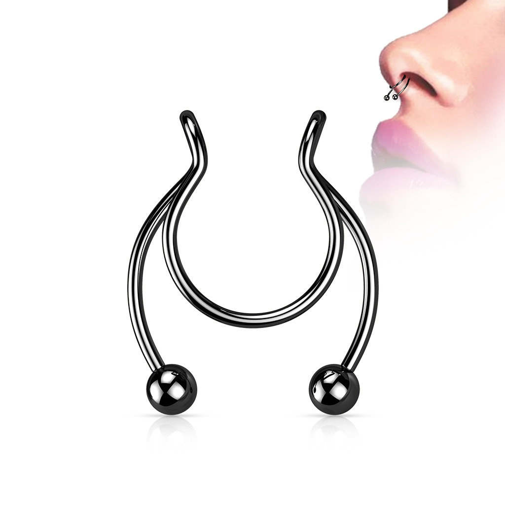 Fake Septum Piercing – 4 Farben