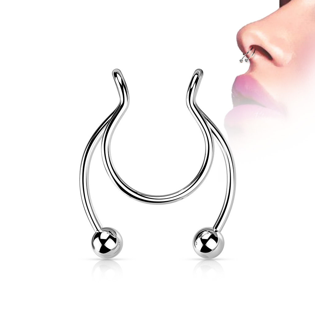 Fake Septum Piercing – 4 Farben