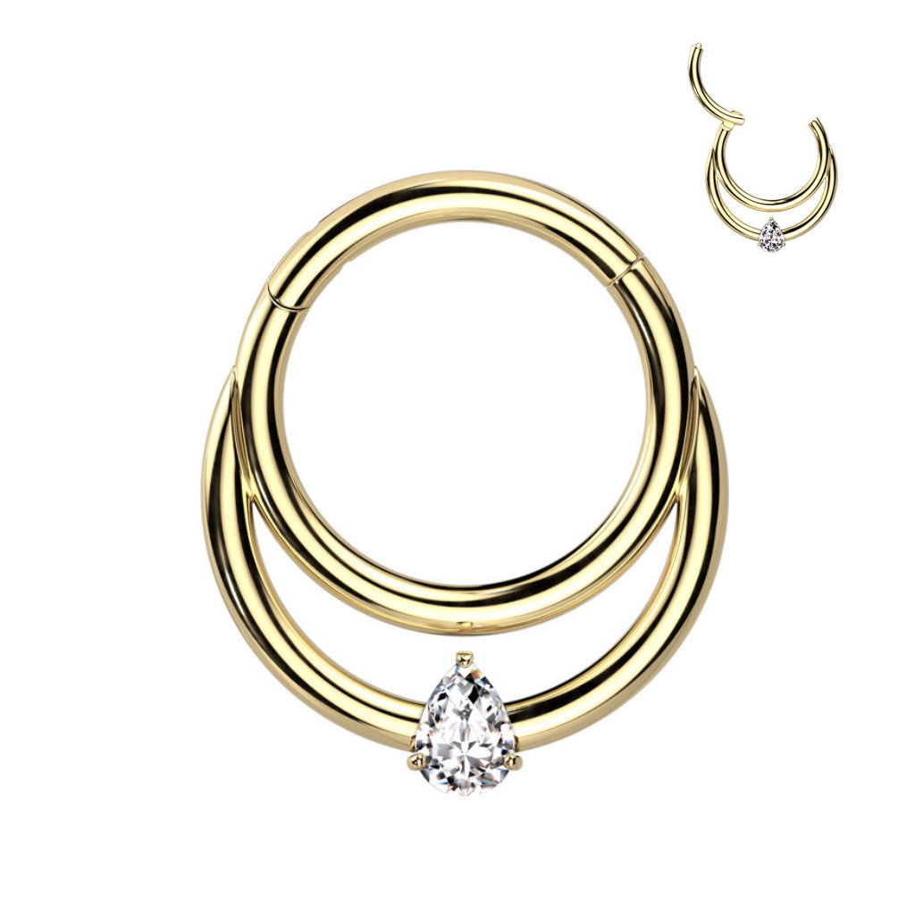 Goldfärbiger Septum Clicker