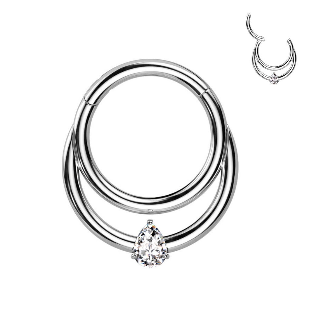 Doppelring Septum Clicker