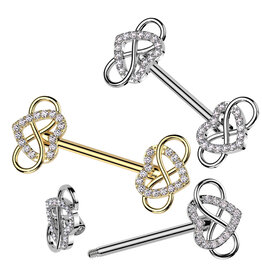 1,6 x 12 mm Nippelpiercing Infinity