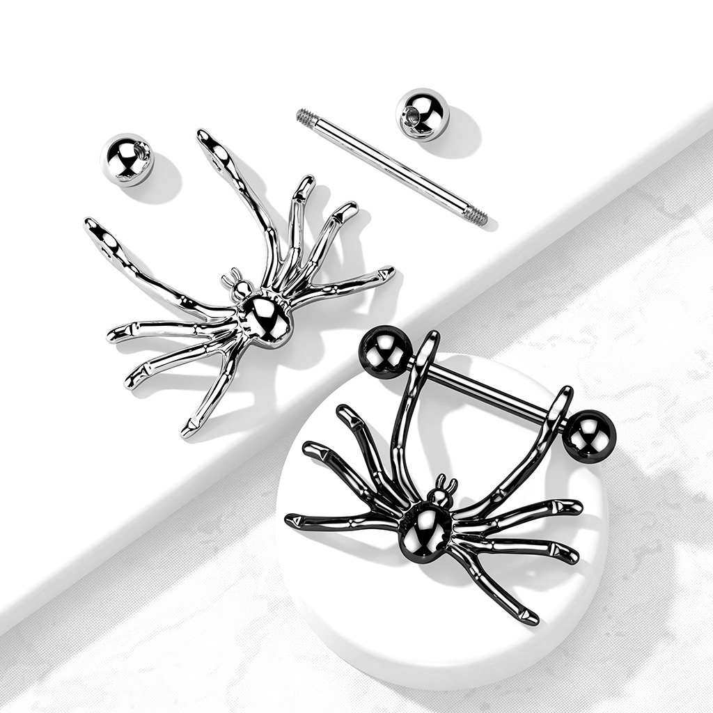 1,6 mm Nippelpiercing Spinne