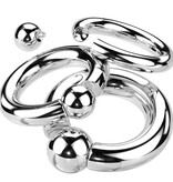 5 mm Titan Piercingring  mit Schraubverschluss