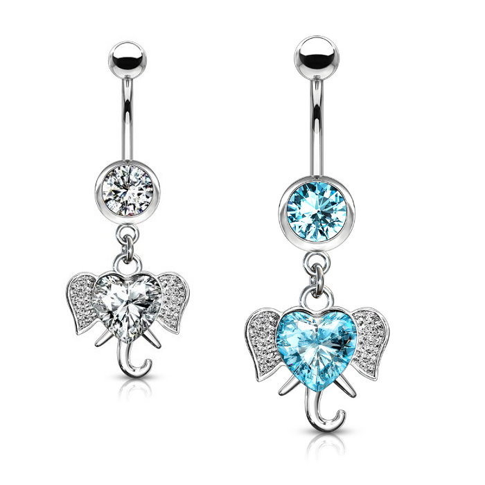 Bauchnabelpiercing  Elefant