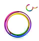 Nasenring 1mm  mit Clickverschluss