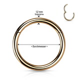 1,2 mm Segmentring Roségold