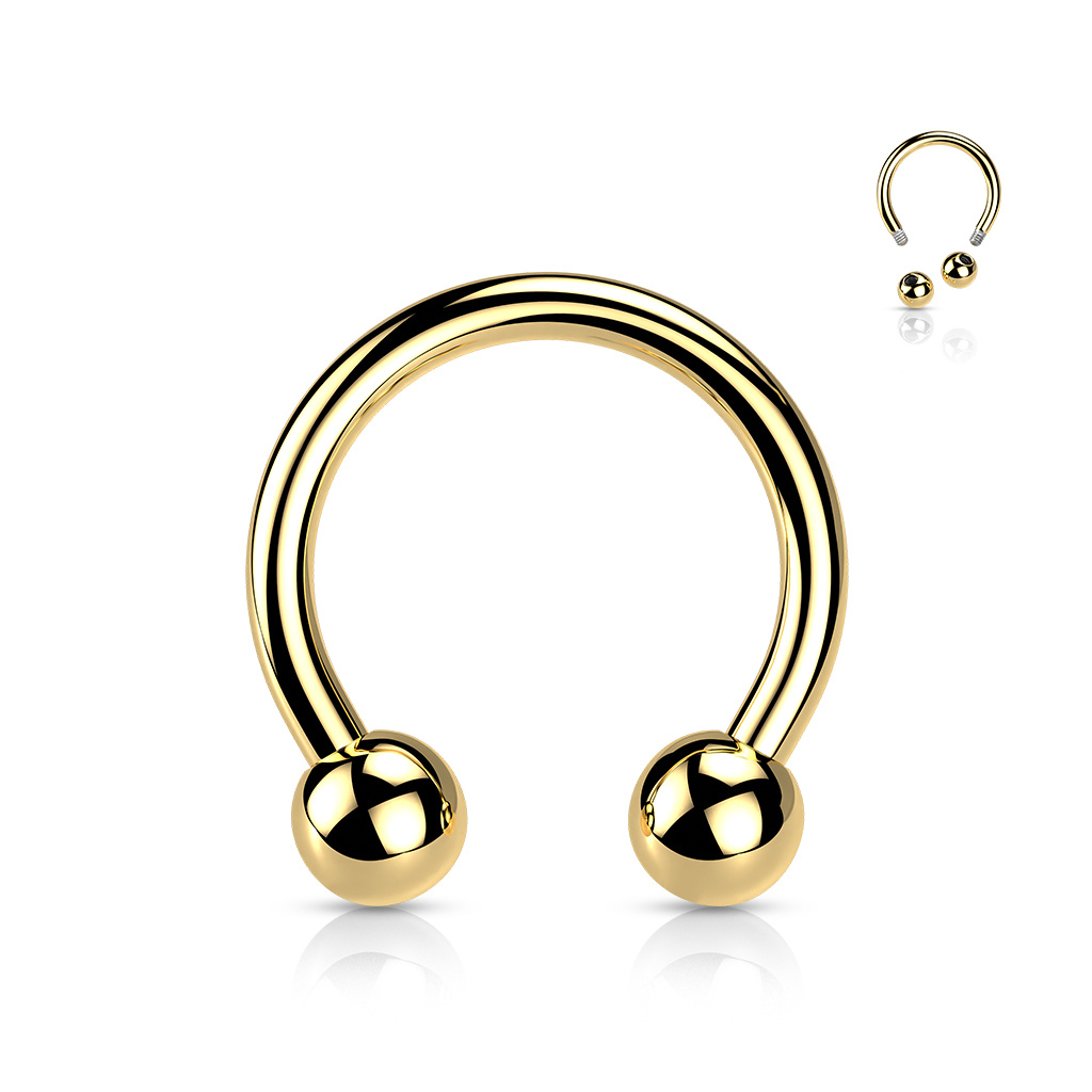 Hufeisenring Titan Gold