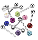 Zungenpiercing mit 6 mm Epoxy-Kugel – 12–22 mm