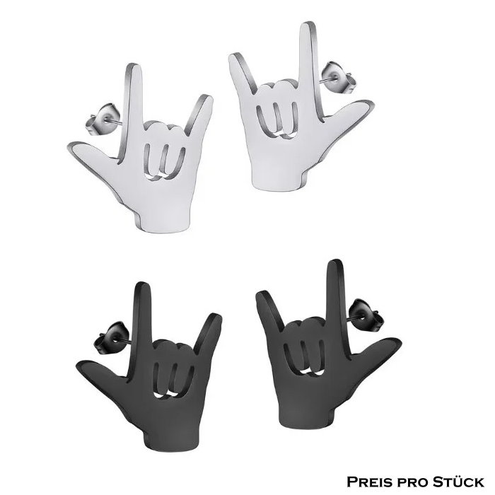 Ohrstecker Rocker Hand