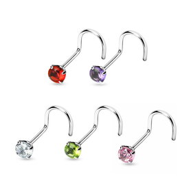 Nasenpiercing gebogen