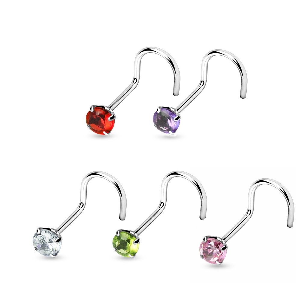 Nasenpiercing gebogen