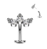 Reverse Titan Bauchnabelpiercing  mit Push Fit