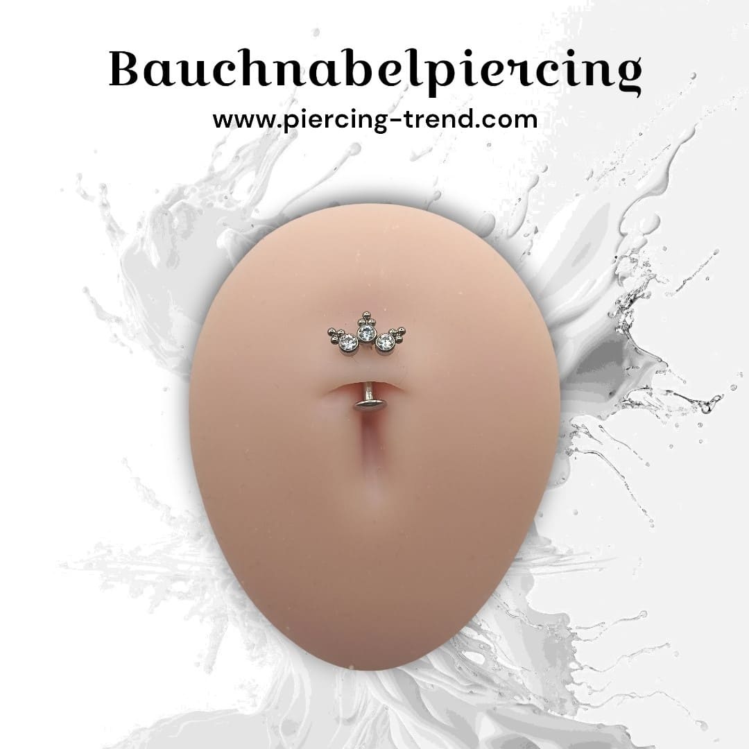 Reverse Titan Bauchnabelpiercing  mit Push Fit