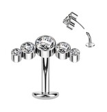 Umgekehrtes Titan Bauchnabelpiercing – Push Fit System