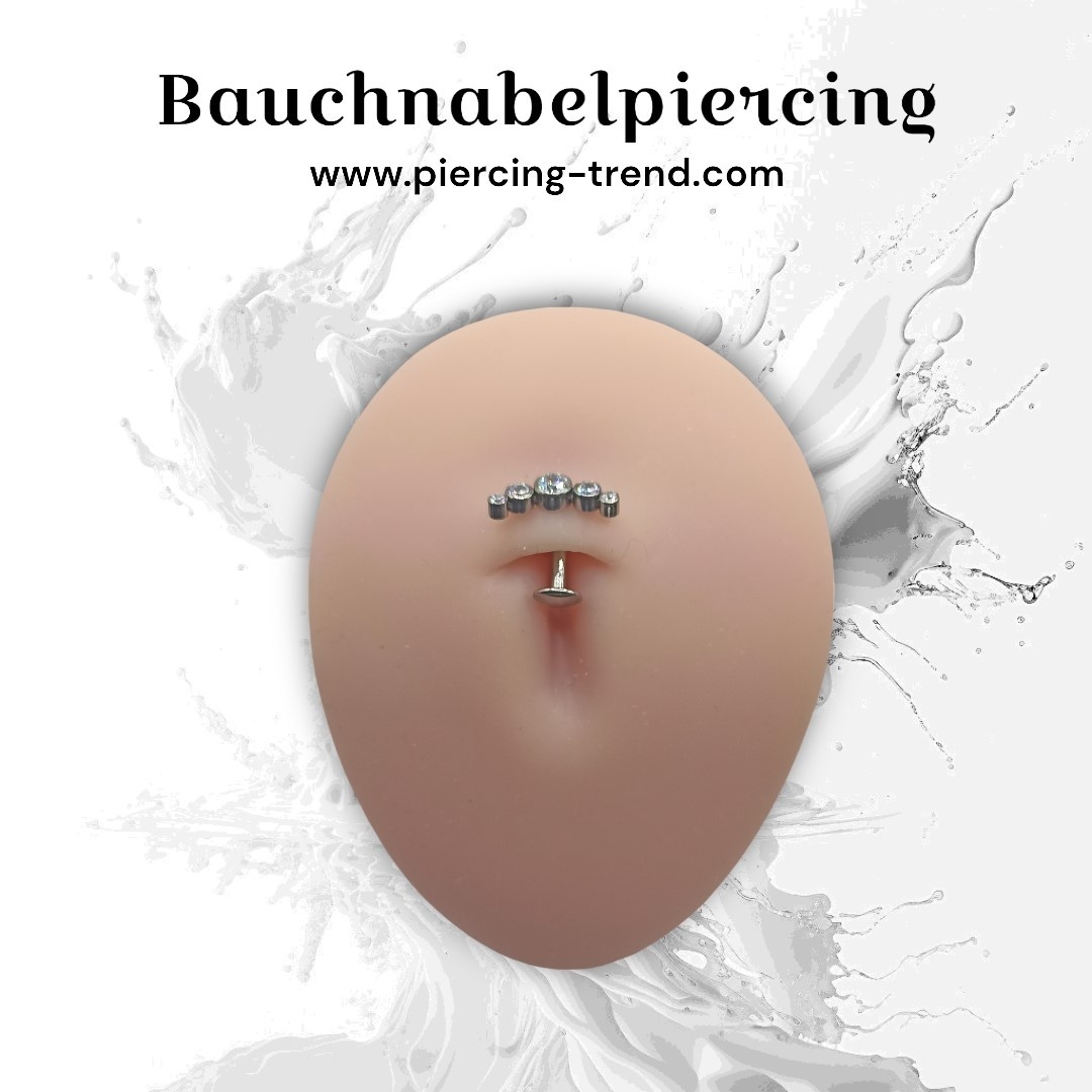 Umgekehrtes Titan Bauchnabelpiercing  mit Push Fit