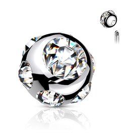 Piercing Kugel Silber