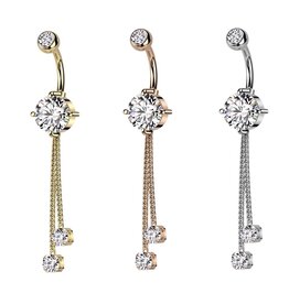 Hängender Bauchnabelpiercing