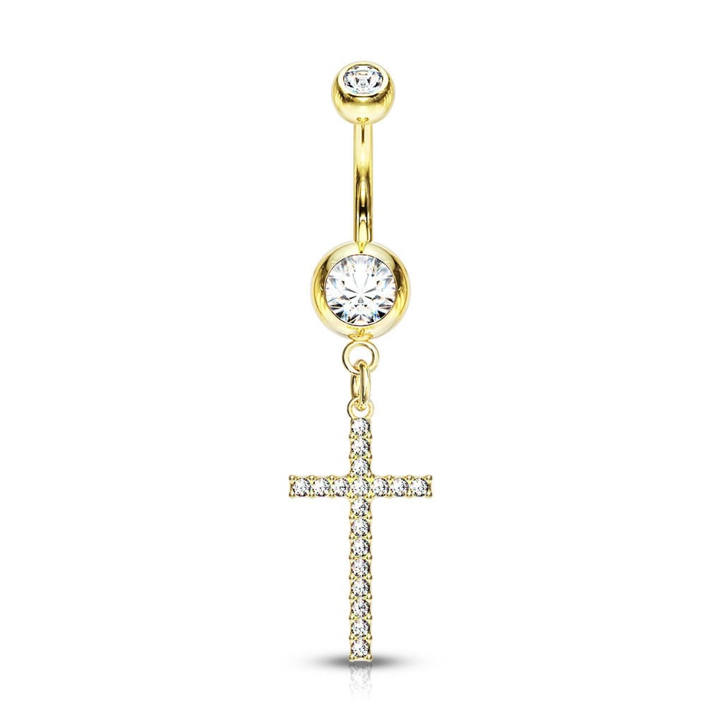 Bauchnabelpiercing  Kreuz