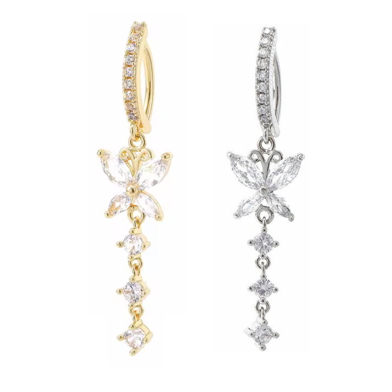 Bauchnabelpiercing Clicker mit Steinchen