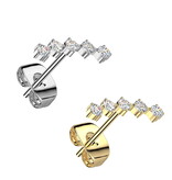 Ohrstecker Gold aus Edelstahl