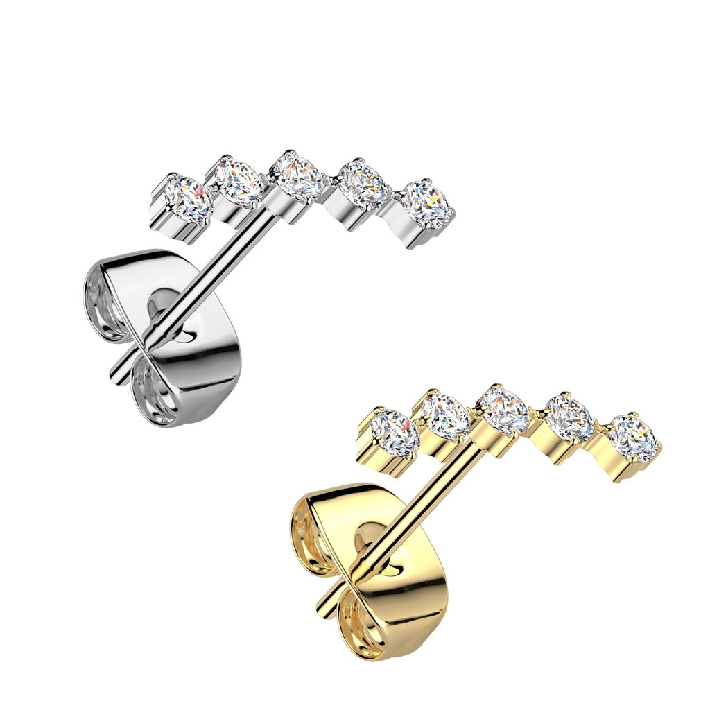 Ohrstecker Gold aus Edelstahl