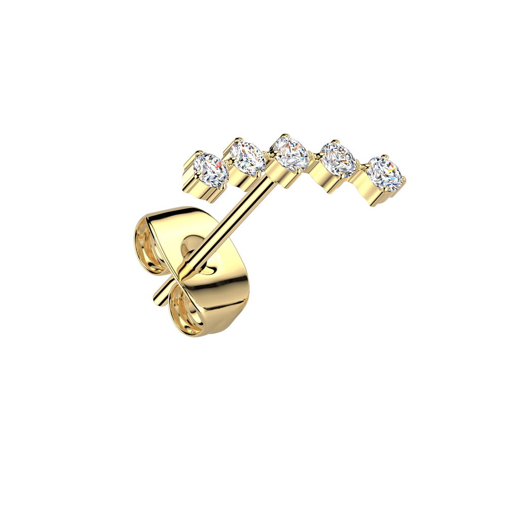 Ohrstecker Gold aus Edelstahl