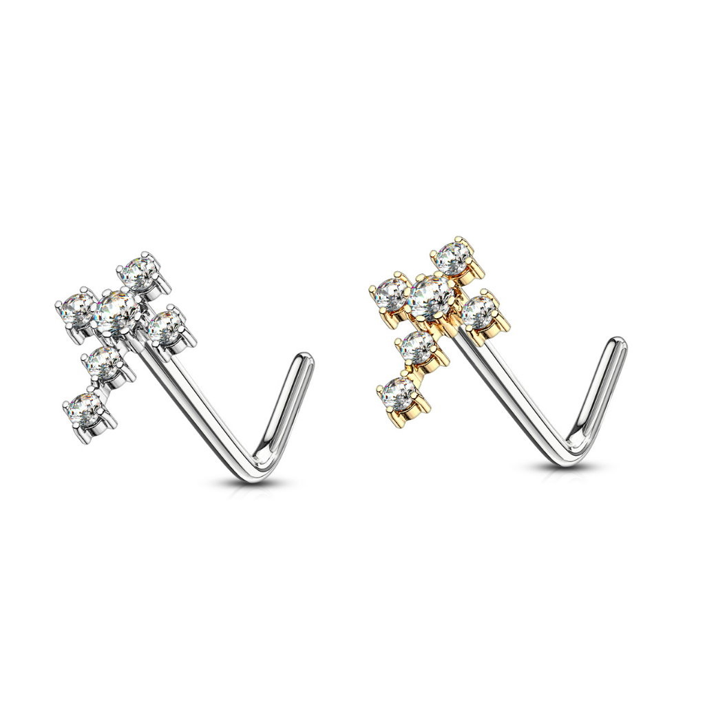 Nasenpiercing Kreuz