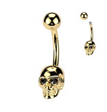 Bauchnabelpiercing Chirurgenstahl Totenkopf