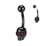 Bauchnabelpiercing Chirurgenstahl Totenkopf