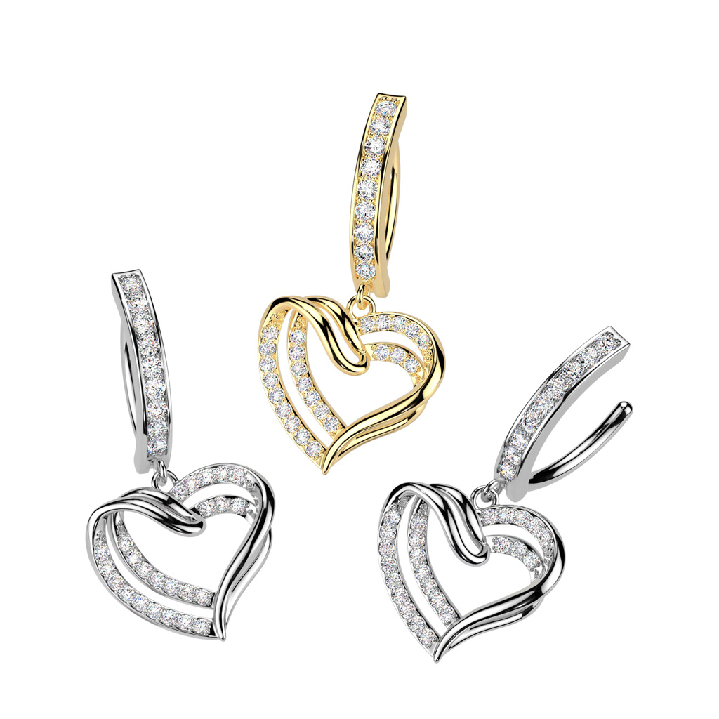 Bauchnabelpiercing Clicker mit Herz-Anhänger – Dein perfektes Accessoire