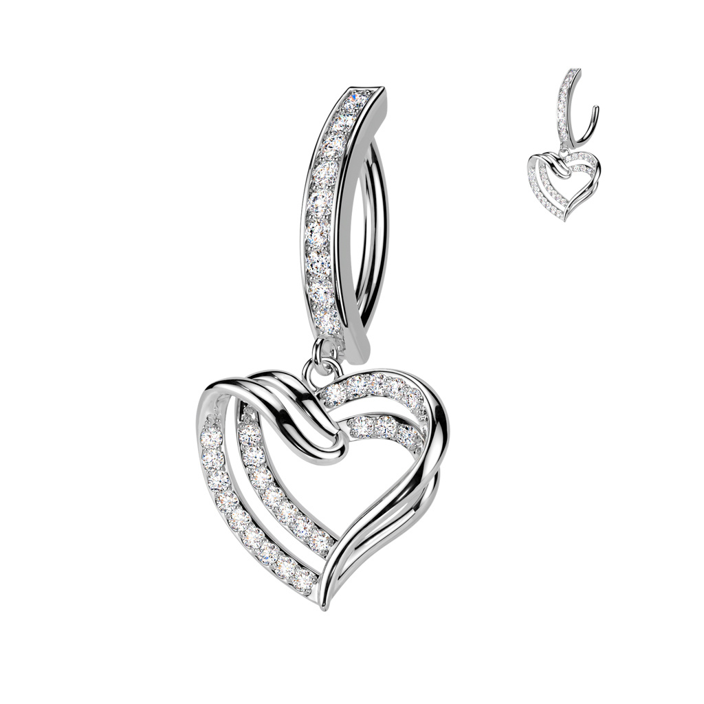 Bauchnabelpiercing Clicker mit Herz-Anhänger – Dein perfektes Accessoire