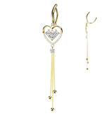 Clicker Bauchnabelpiercing Herz