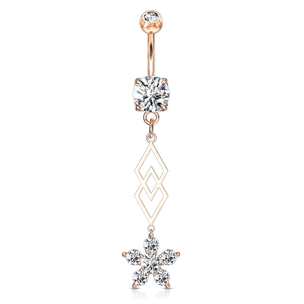 Piercing Bauchnabel Rose