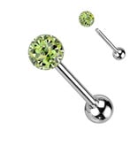 Zungenpiercing mit 6 mm Epoxy-Kugel – 12–22 mm