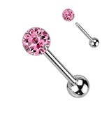 Zungenpiercing mit 6 mm Epoxy-Kugel – 12–22 mm