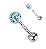 Zungenpiercing mit 6 mm Epoxy-Kugel – 12–22 mm