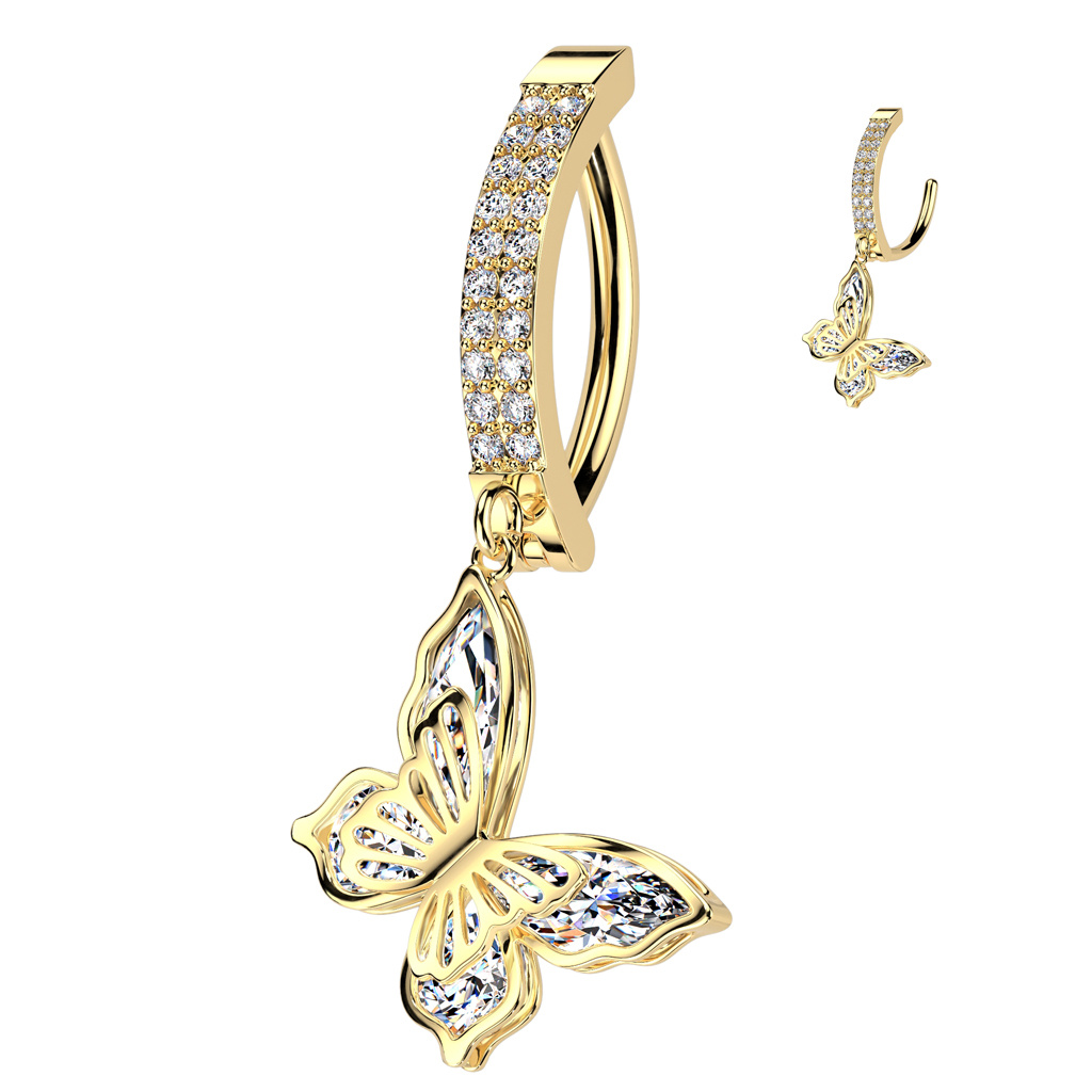 Bauchnabel Clicker Gold