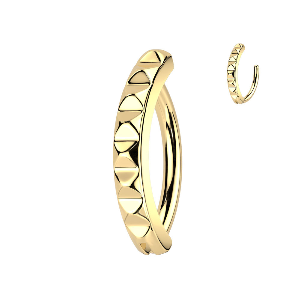 Bauchnabelpiercing Mann Gold