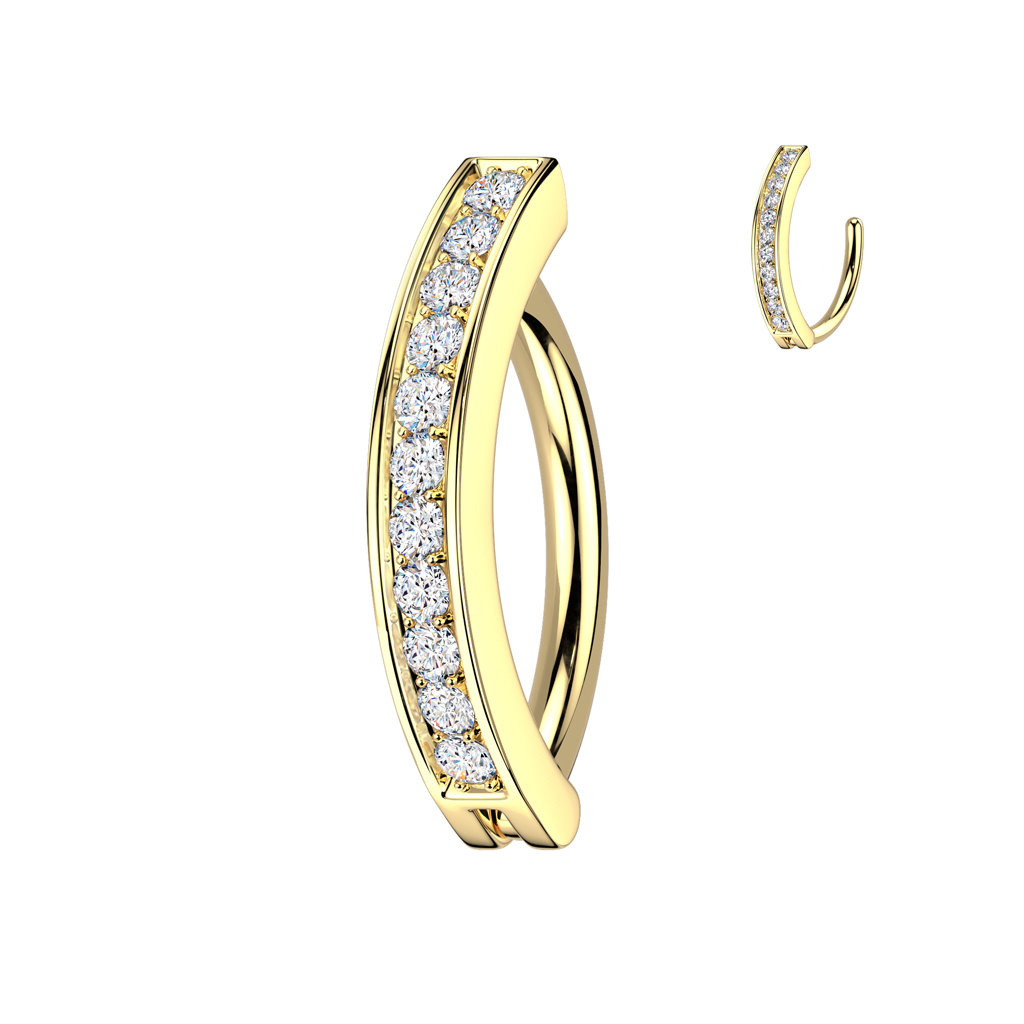Bauchnabelpiercing Ring Gold