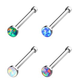 Gerader Nasenstecker Opal