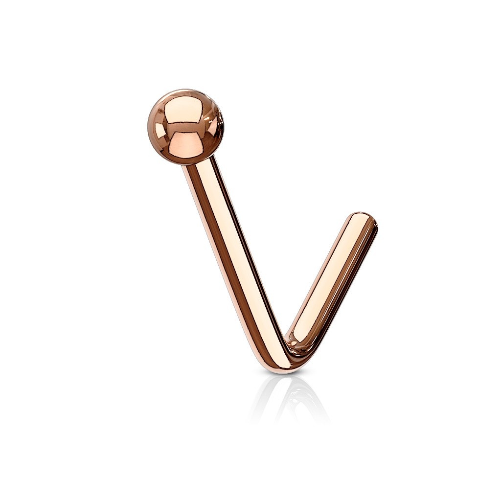 Nasenstecker L-Form aus Chirurgenstahl