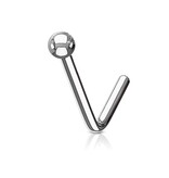 Nasenstecker L-Form aus Chirurgenstahl