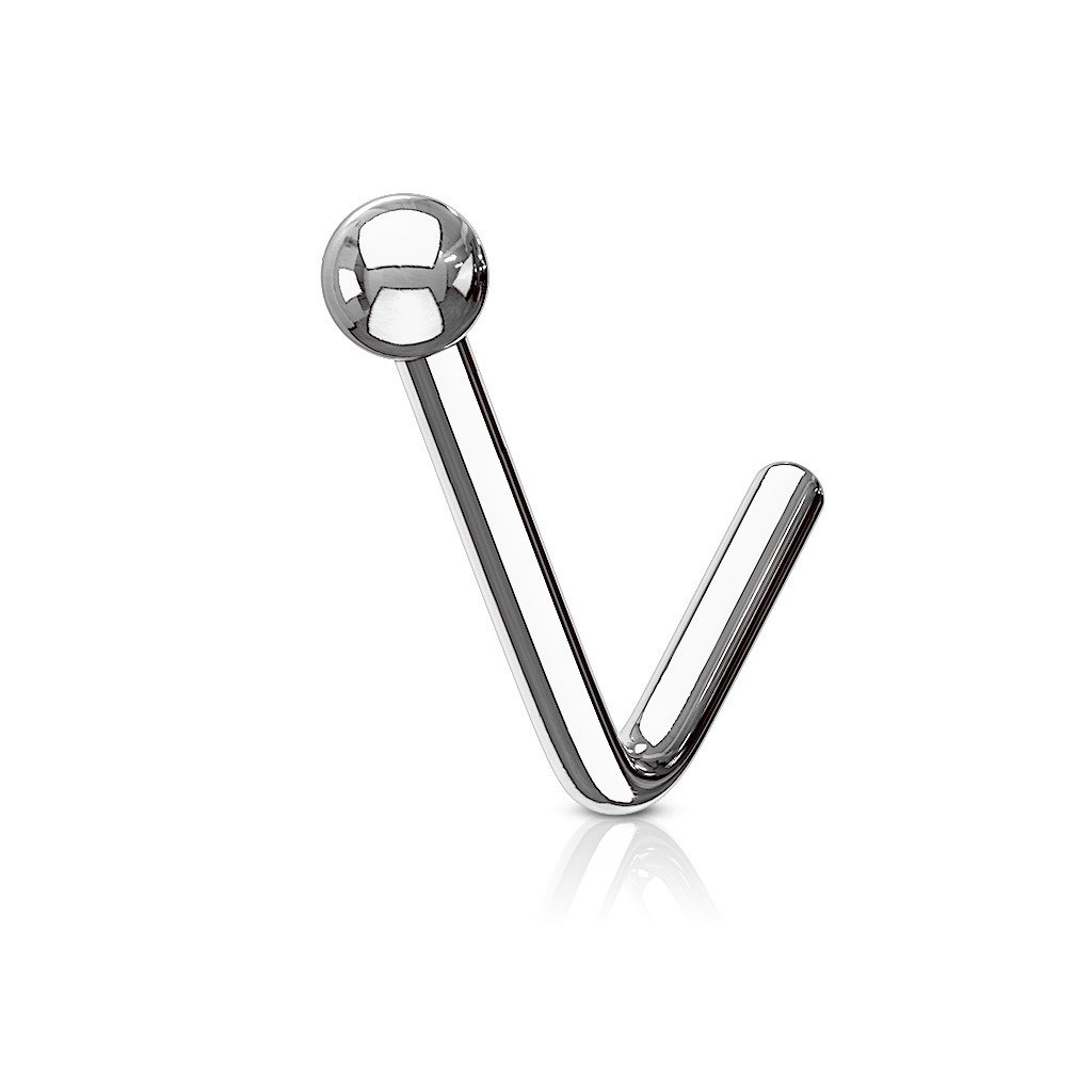 Nasenstecker L-Form aus Chirurgenstahl
