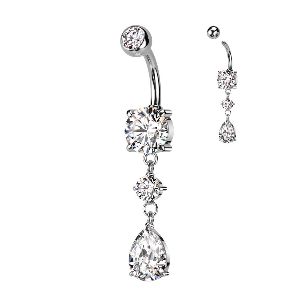 Bauchpiercing Tropfen