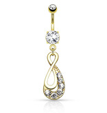 Bauchnabelpiercing Infinity - 3 Farben wählbar