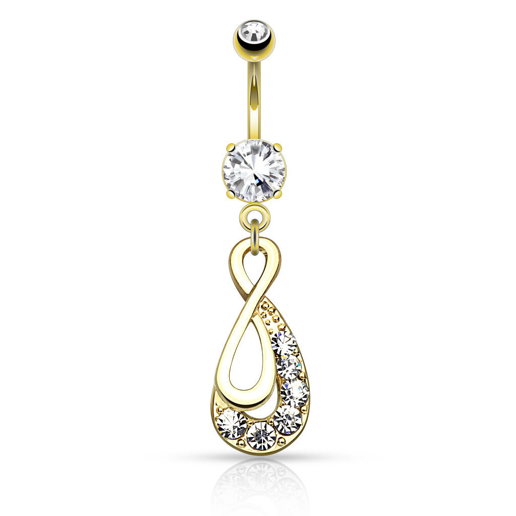 Bauchnabelpiercing Infinity - 3 Farben wählbar