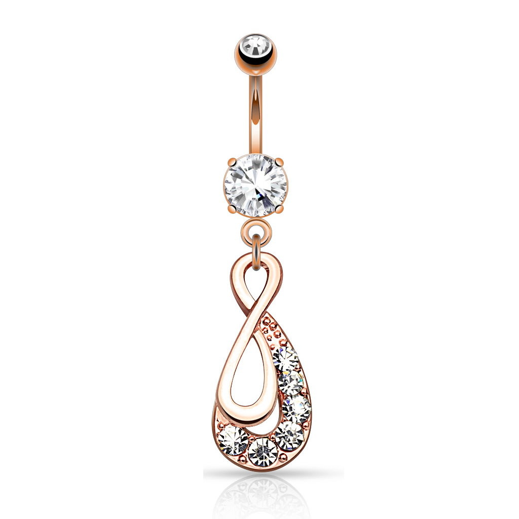 Bauchnabelpiercing Infinity - 3 Farben wählbar