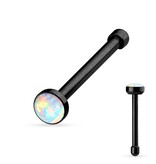 Nasenstecker mit Opal – Rosé, Silber, Gold